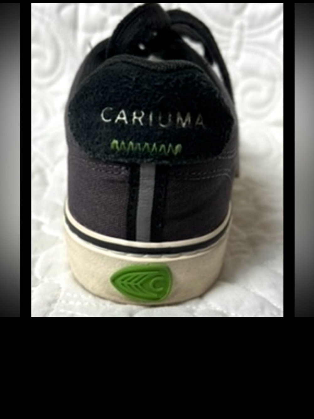 CARIUMA Naoica Tennis Blue Gray Shoe Lace Up Suede Canvas Tie Size 8.5 - Picture 7 of 16